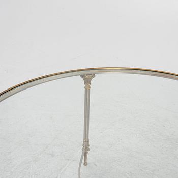 A steel and glass coffee table, Nordiska Kompaniet, end of the 20th Century.