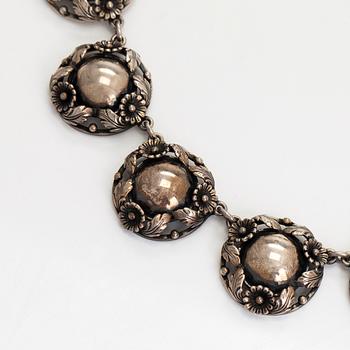 Niels Erik From, necklace, silver, Denmark.