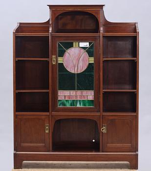 BOKHYLLA MED SKÅP, jugend, 1910-tal.