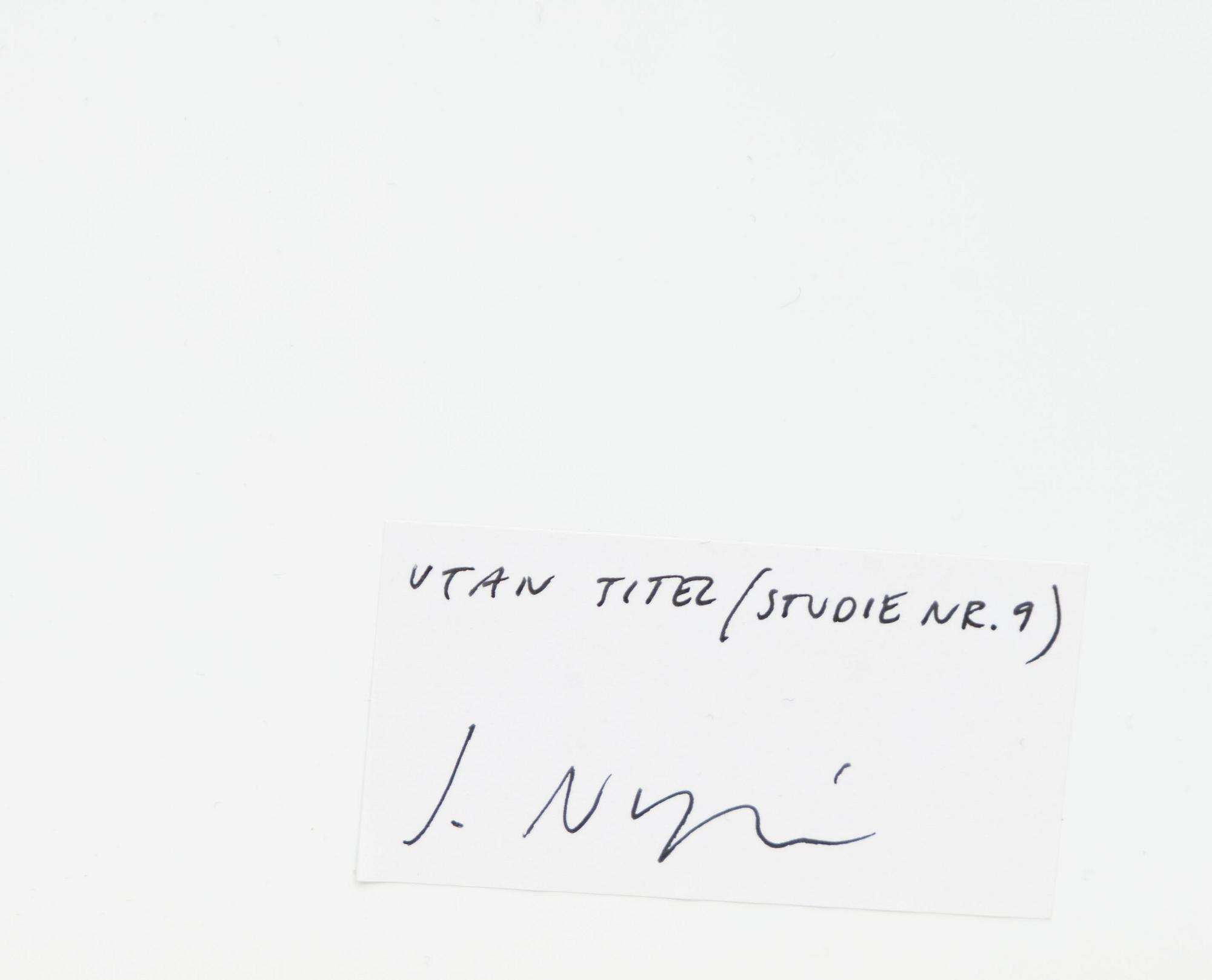 Jesper Nyrén,  "Utan titel" (Studie nr 9).