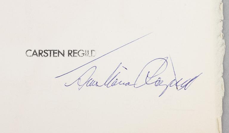 Carsten Regild, Ansikte.