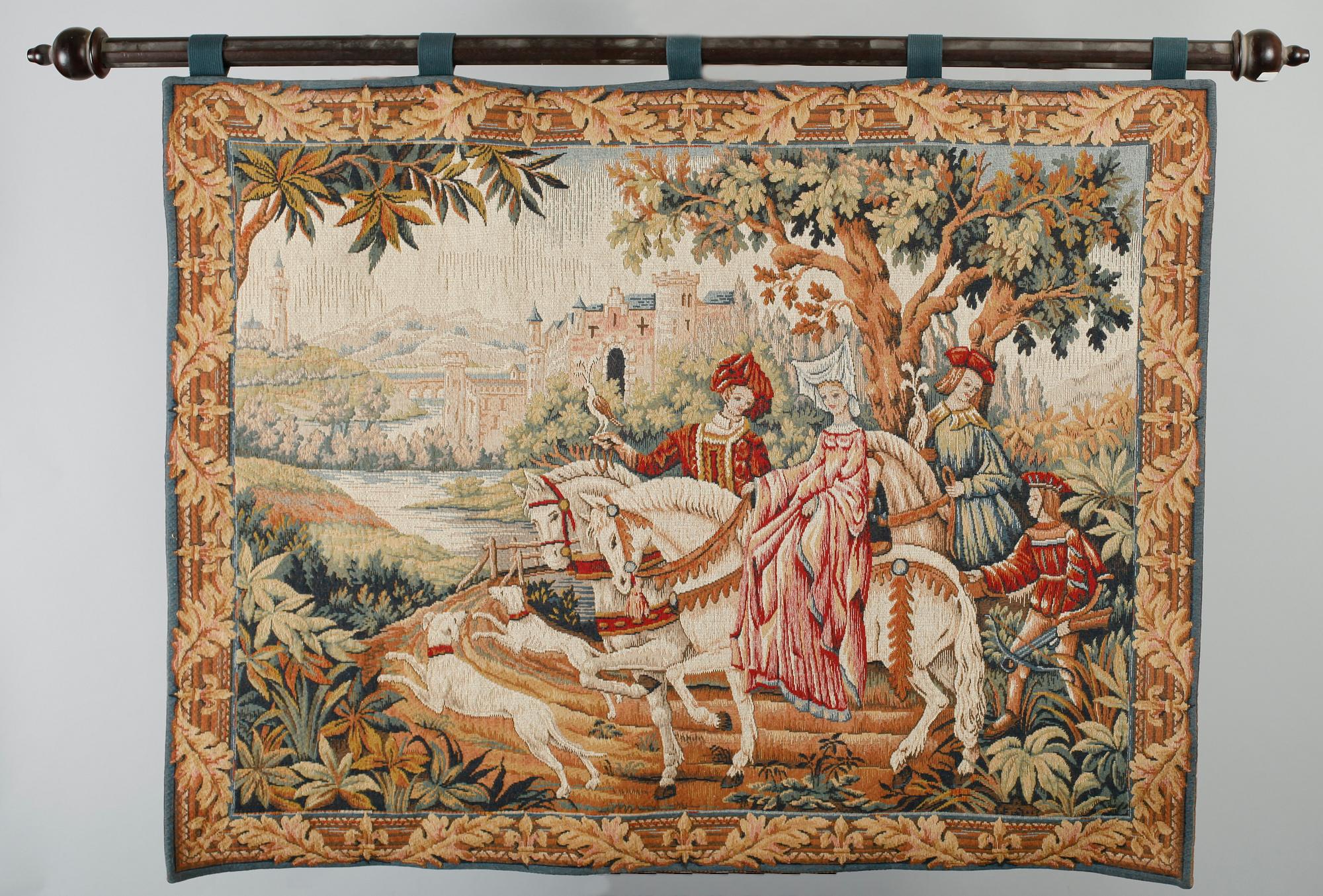 VÄGGBONADER, 2 st, Belgien, 1900-talets andra hälft.