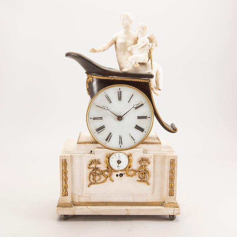 An Empire table clock first half of the 19th century.