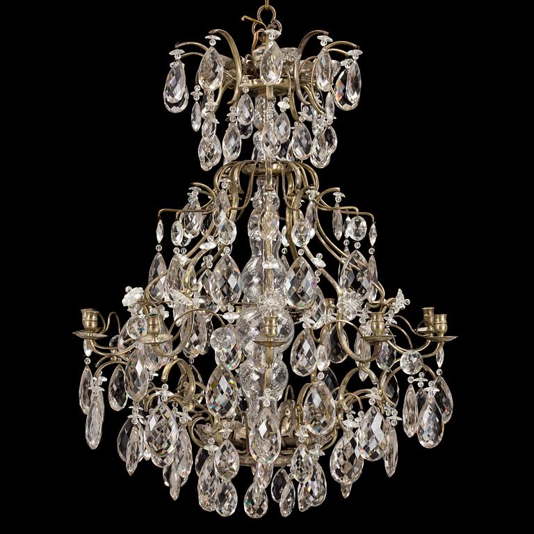 A first half of the 20th century rococo style chandelier.