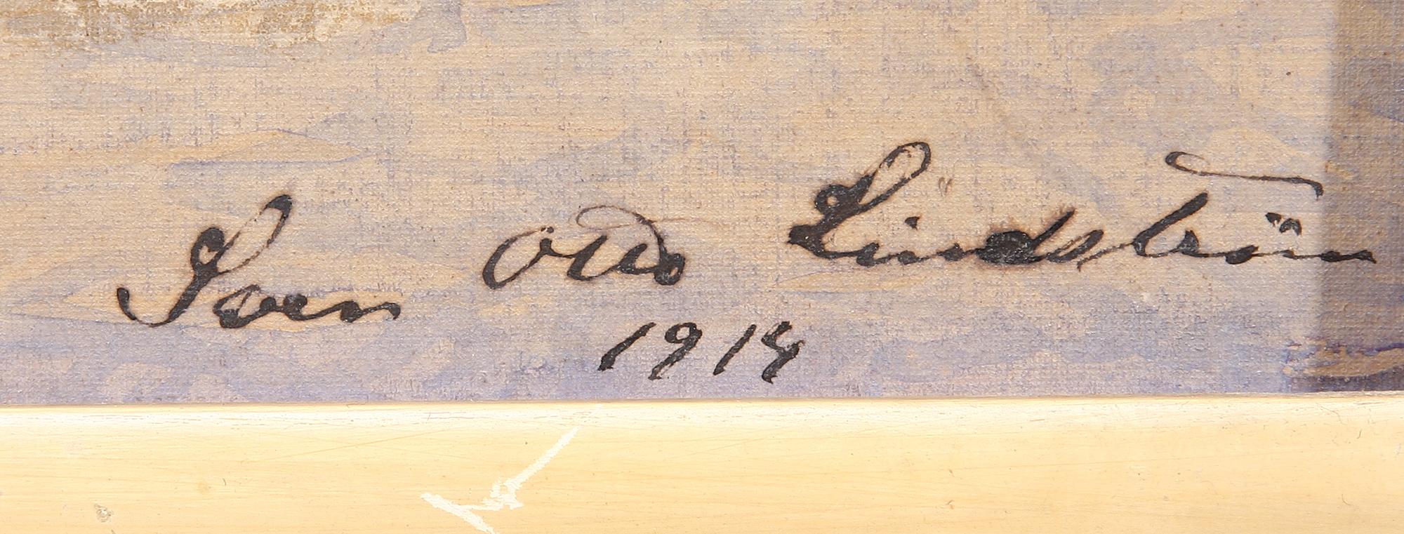 SVEN-OTTO LINDSTRÖM, akvarell, sign o dat 1914.