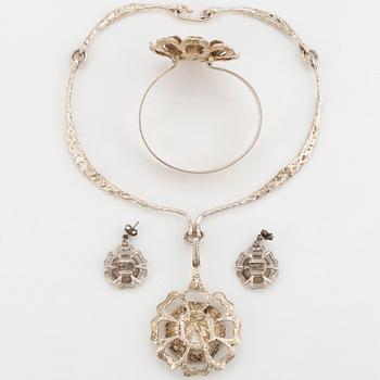 THERESIA HVORSLEV, necklace, bangle, earrings.
