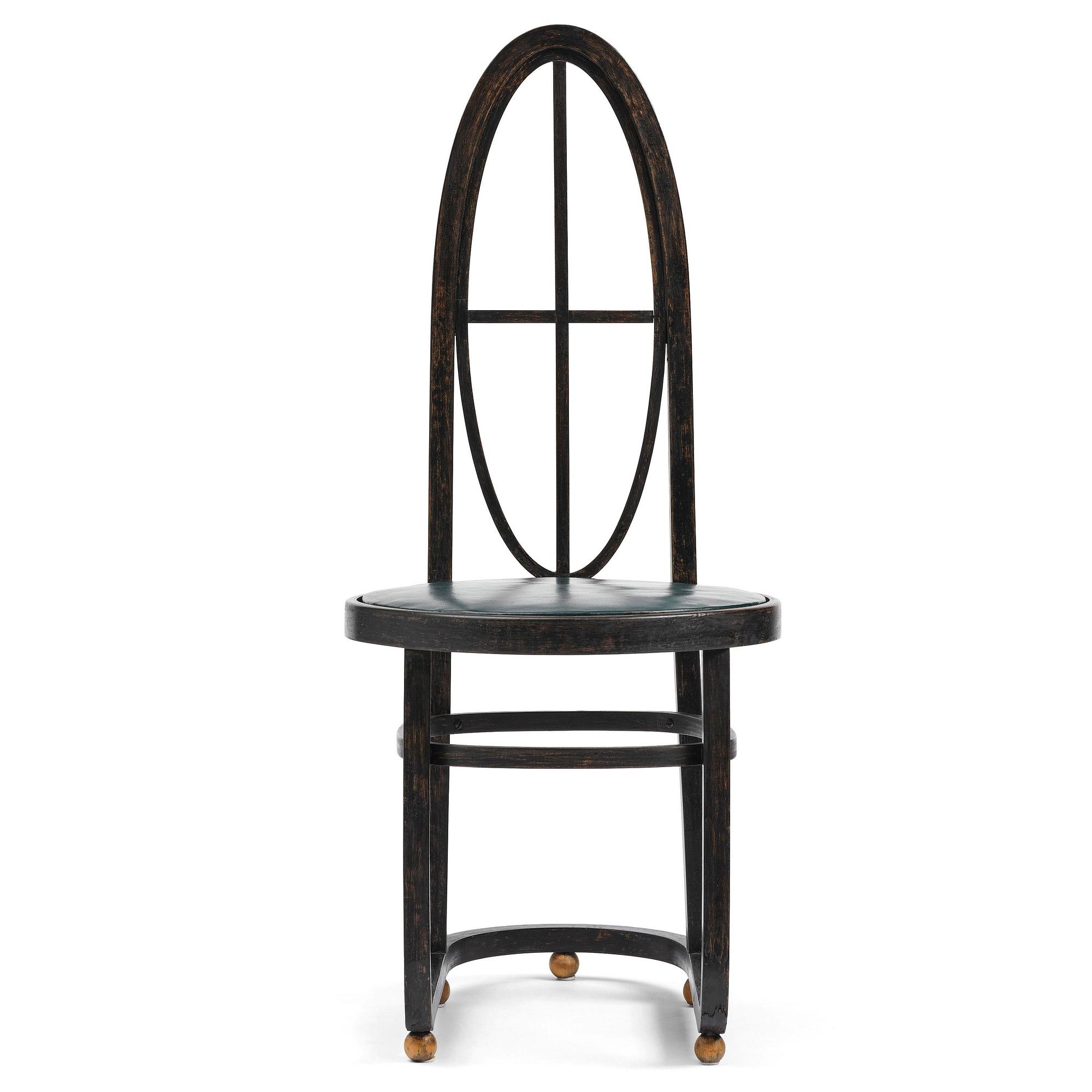 Carl Bergsten, stol, Gemla Leksaksfabrik, Diö, för Konst- och industriutställningen, Norrköping, 1906.