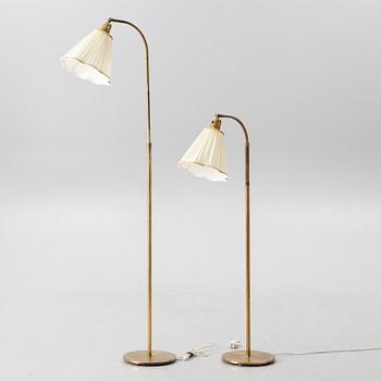 Golvlampor, ett par, 1900-talets mitt.