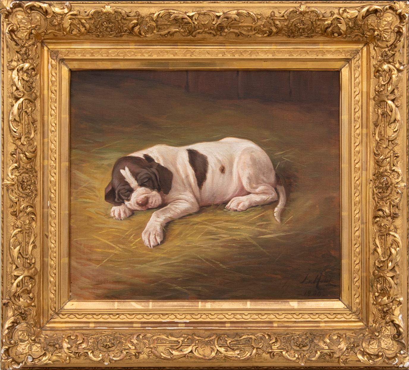 Johan von Holst, 1900,  vilande hund.