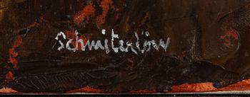 Bertram Schmiterlöw, oil on canvas, signed.