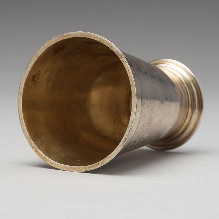 Jacob Meyer, bägare, silver, Riga (verksam 1696-1708 (-14)).