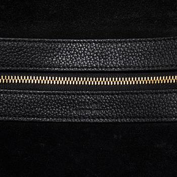 CÉLINE, a black calf leather 'Cabas Phantom' tote bag.
