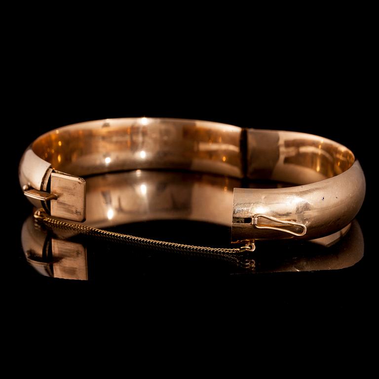 ARMBAND, 14K guld. Helsingfors 1957. Vikt ca 32,8 g.