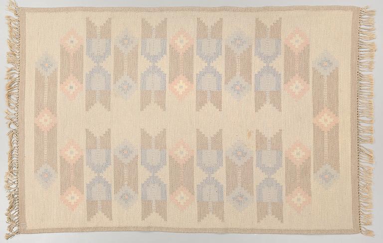 Matta, rölakan, monogramsignerad IS (Ingegerd Silow), 1900-talets andra hälft, ca 245x161 cm.