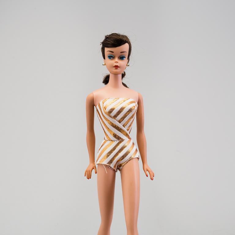 BARBIE OCH HENNES VÄNNER, 9 stycken dockor, Mattel, 1960/70-tal.