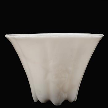 VINBÄGARE, porslin, Kina 1700-tal.