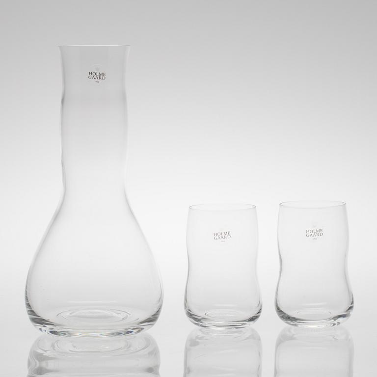 PARTI GLAS, 13 delar, Holmegaard, Danmark.