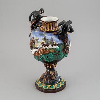 A Gustafsberg ceramic vase, late 19th Century.