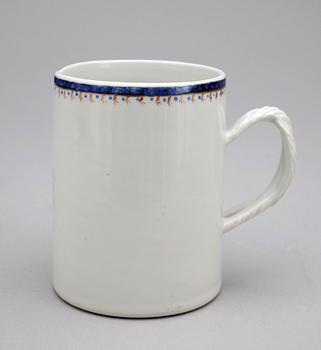 MUGG, porslin, Kina troligen omkring 1800.