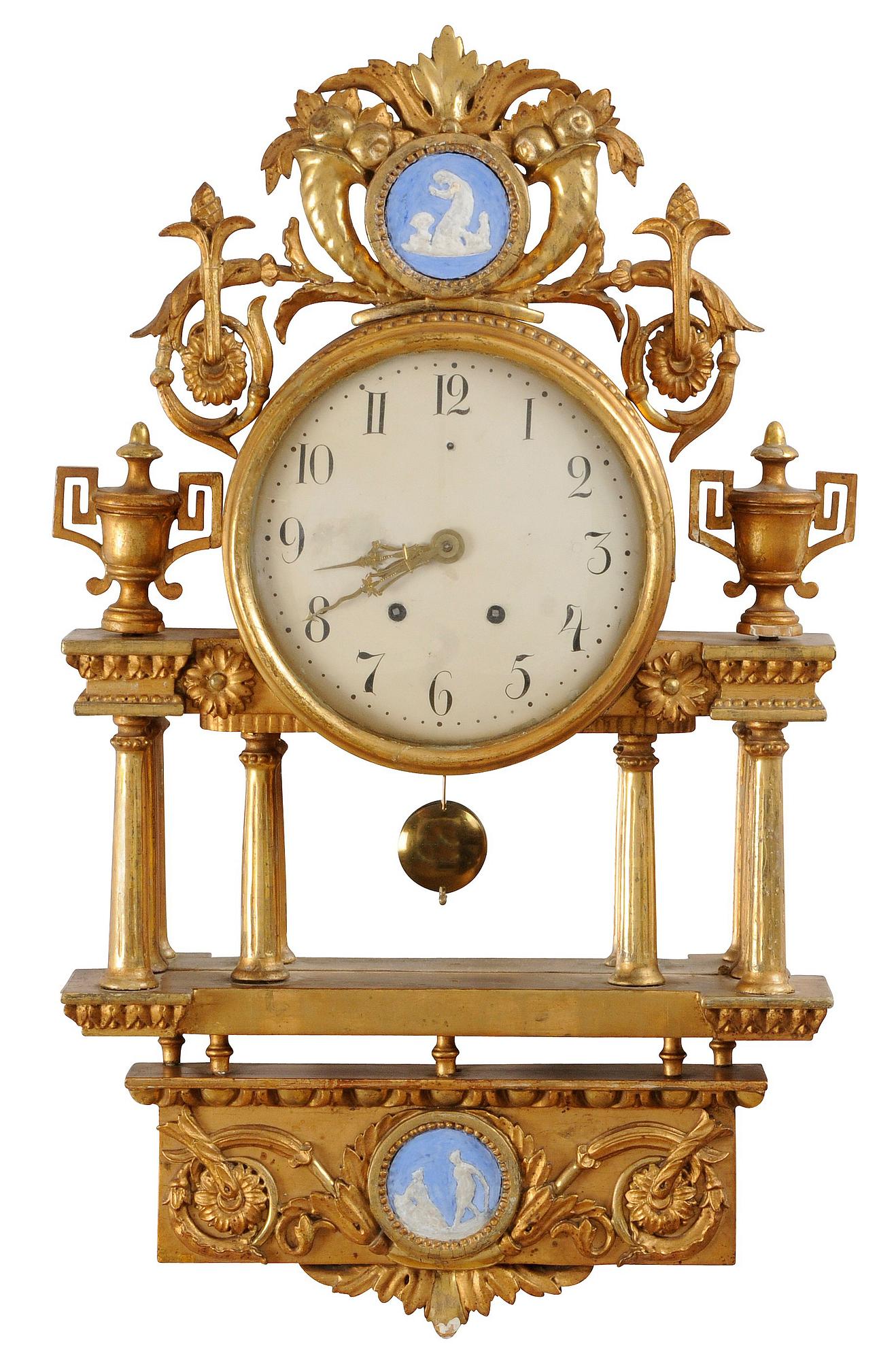 VÄGGPENDYL, gustaviansk, 1700-tal.