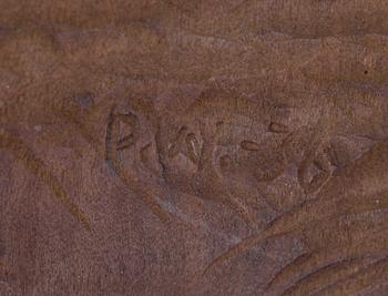 VÄGGLAMPETT, David Wallin, tillskriven, sign och dat, -36.