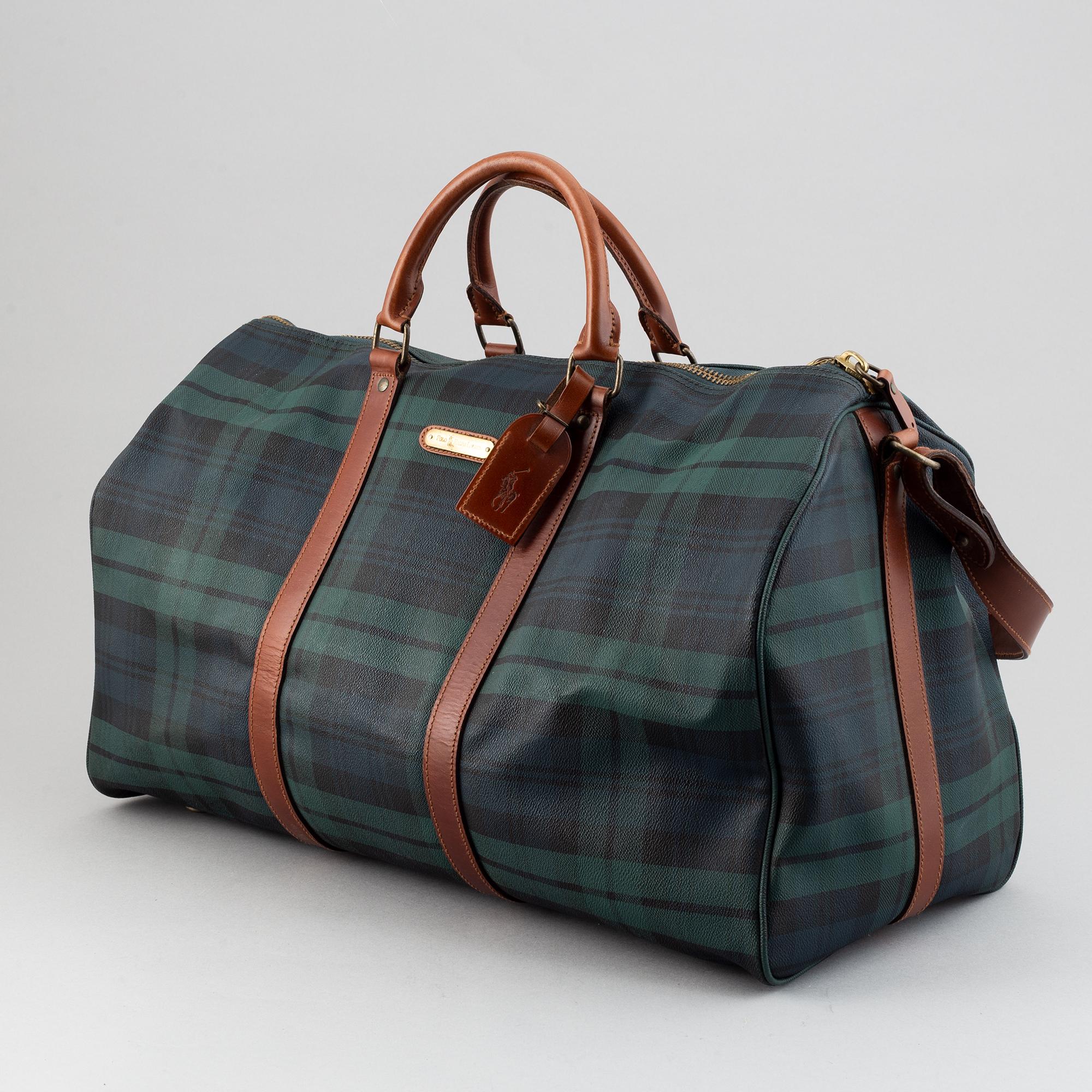 Ralph Lauren, a canvas weekend bag.