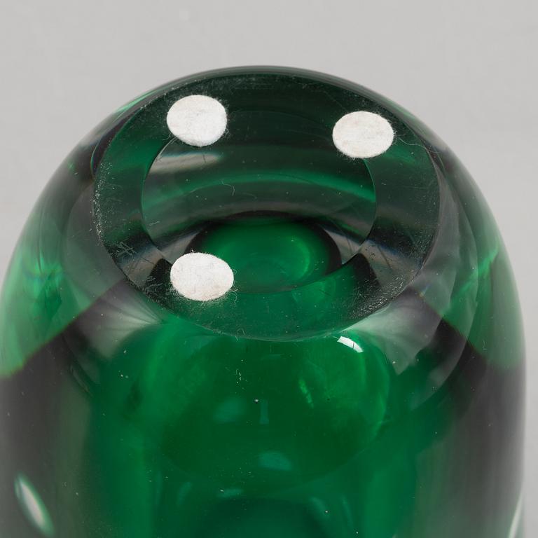 Elis Bergh, a glass vase, Kosta.