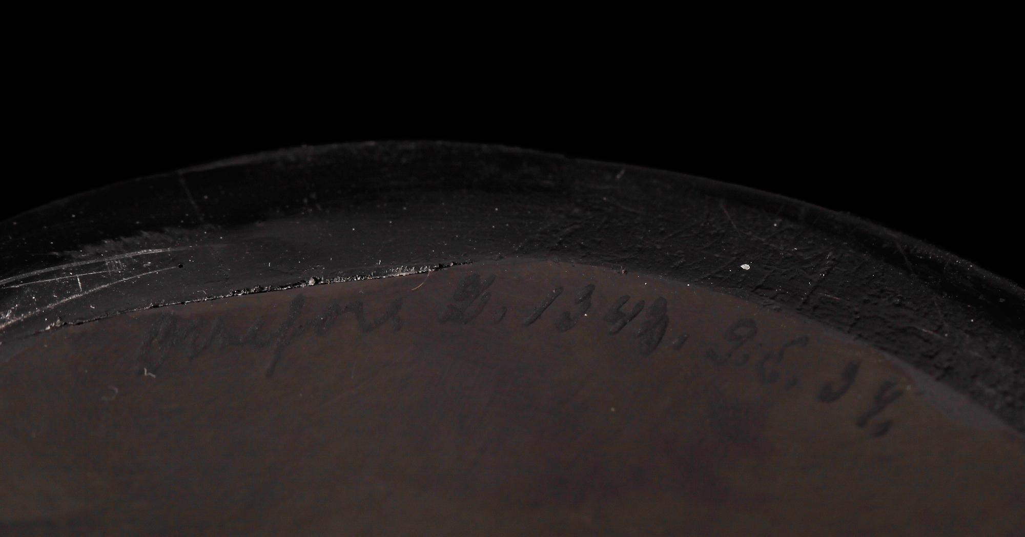 VAS, glas, Pärlfiskare, Vicke Lindstrand, Orrefors, 1930-tal.