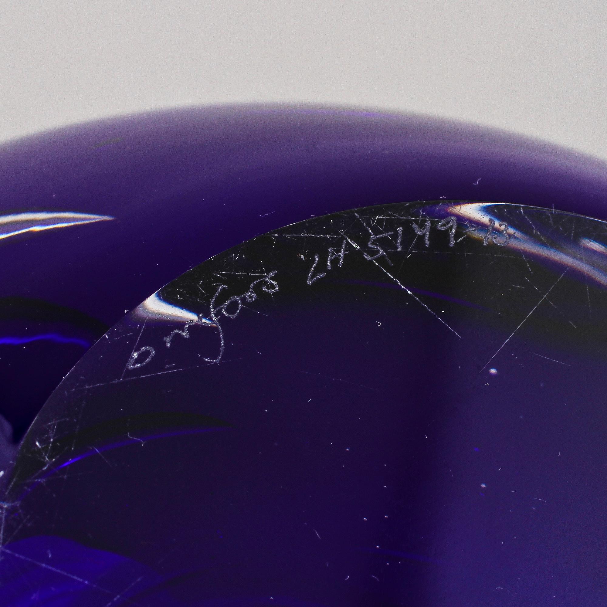 SKÅL, glas, Lars Hellsten, Orrefors, sign.