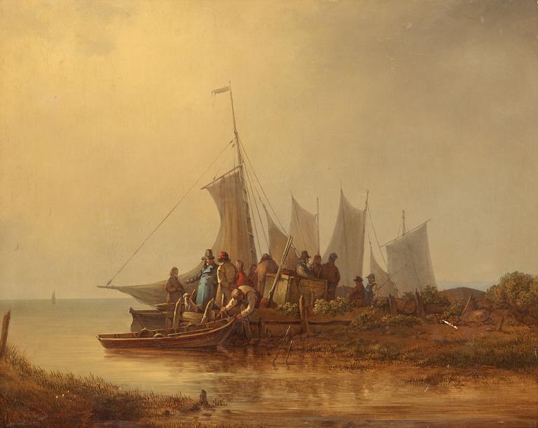 Per Wickenberg, "Segelfartyg och fiskare" (Ships and fishermen).
