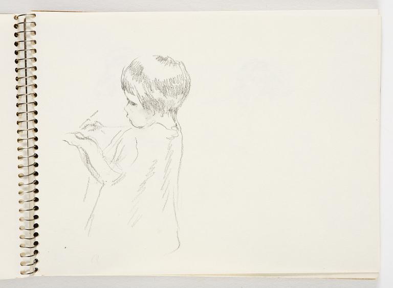 Lotte Laserstein, 4 skissböcker med blyertsteckningar.