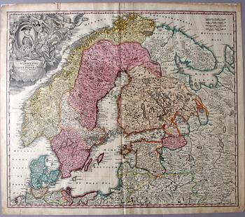 KARTA, J B Homann, 1720.