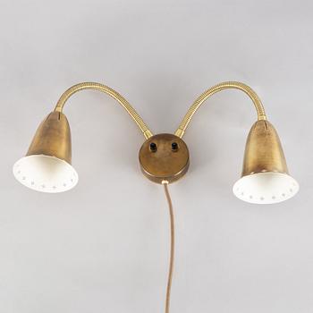 Edvard Hagman AB, wall lamp, 1940s-50s.