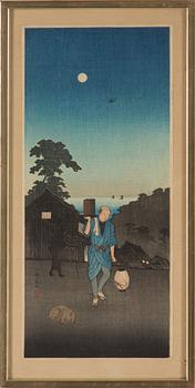 Two Japanese woodcuts from the 19th century.