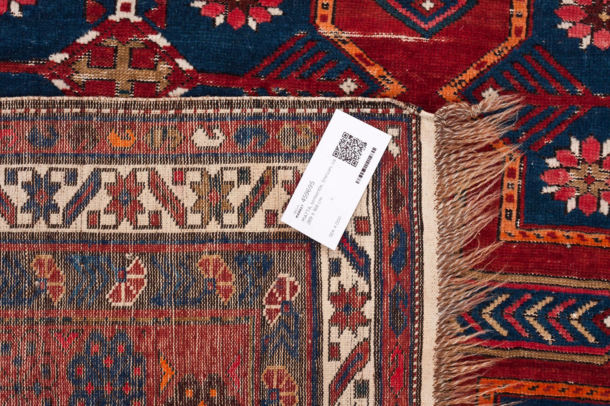 MATTA, semiantik, Shirvan, ca 289 X 168 cm.