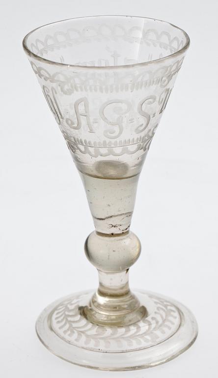 SPETSGLAS, Sverige 1700-tal.