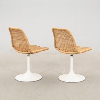 Börje Johansson, chairs 2 pcs "Vinga" and table, Johanson Design, Markaryd, later part of the 20th century.