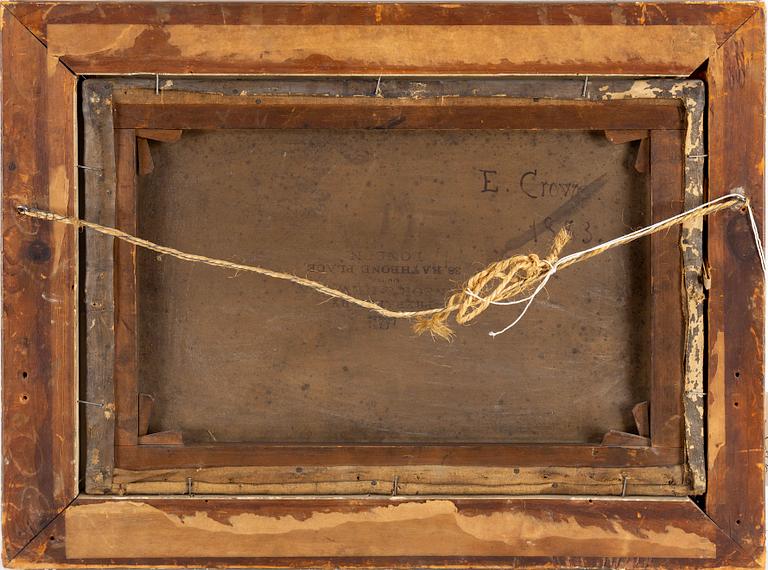 EYRE CROWE, oil on canvas, signed and dated 1883.