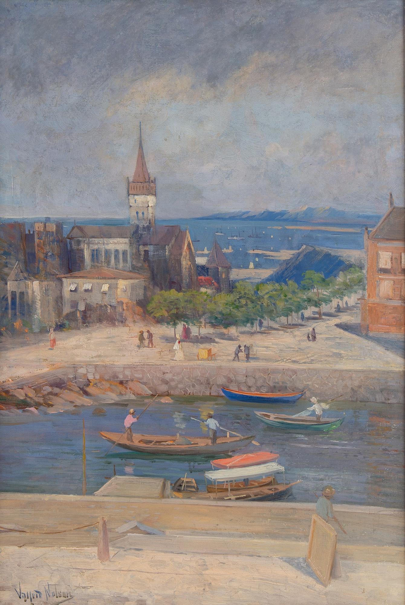 Valfrid Nelson, oil on canvas, signed.