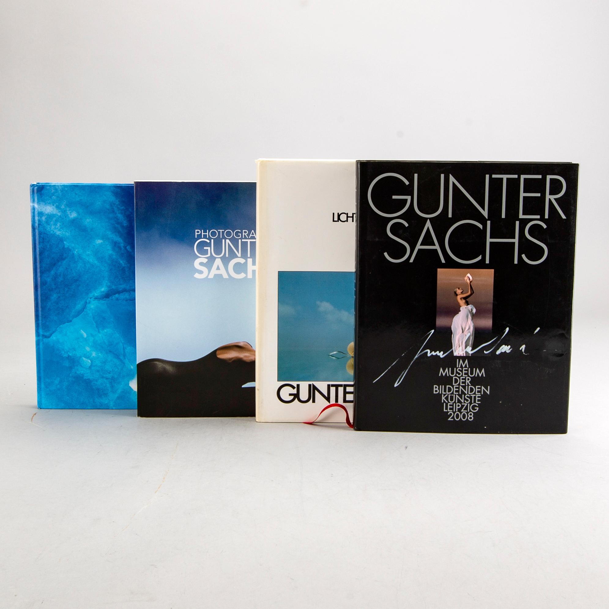 FOTOBÖCKER, 7 st, Gunter Sachs och en Alexander Sachs, 5 st med signering och dedikation.