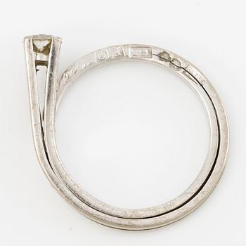 Ring, Sandström & de Wit, 18K white gold with brilliant-cut diamond 0.25 carat.