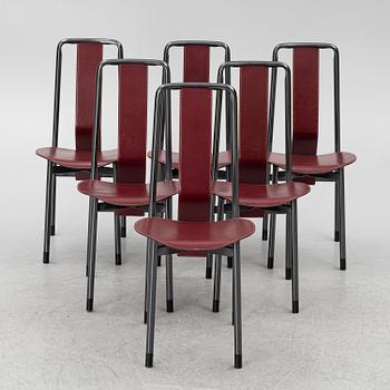 Achille Castiglioni, stolar, 6 st, "Irma", Zanotta, Italien.