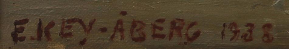 ELSA KEY-ÅBERG, olja på duk. Sign och dat 1938.