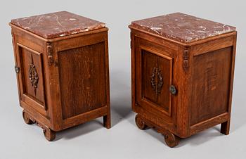 SÄNGBORD, ett par, 1900-talets första hälft.