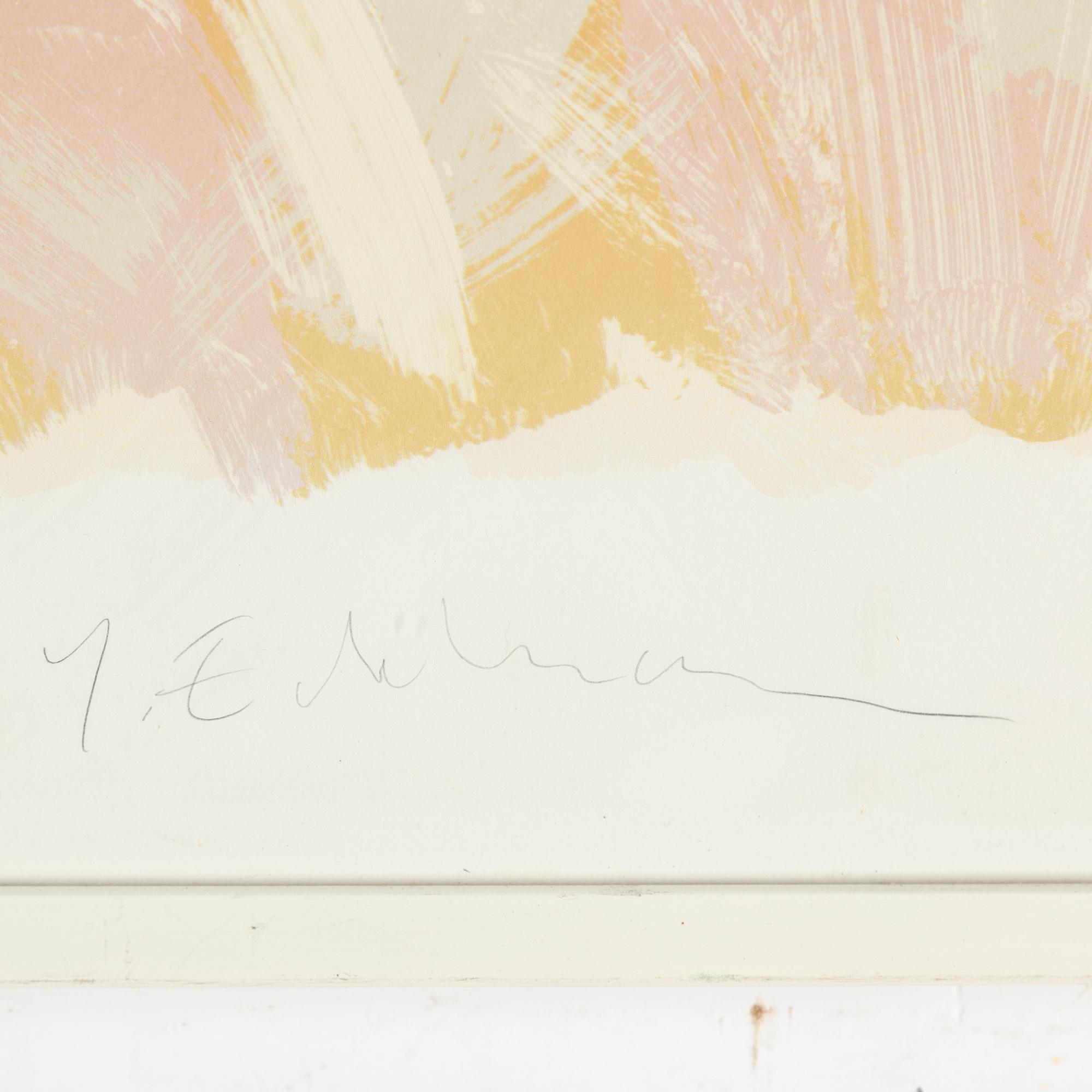 YRJÖ EDELMANN, a colour lithograph, signed and numbered IX/XX.