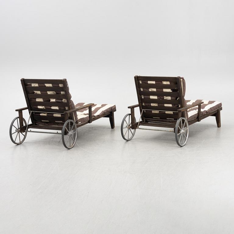 Elsa Stackelberg, a pair of sun loungers, Fri Form, Edsbruk.