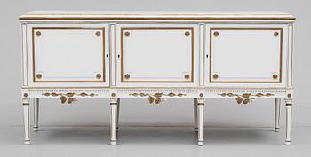 SALONGS-/MATSALSGRUPP, 10 delar, gustaviansk stil av Lindometyp, tidigt 1900-tal.