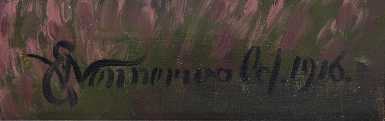 EMIL WENNERWALD, olja på duk. Sign o dat 1916.