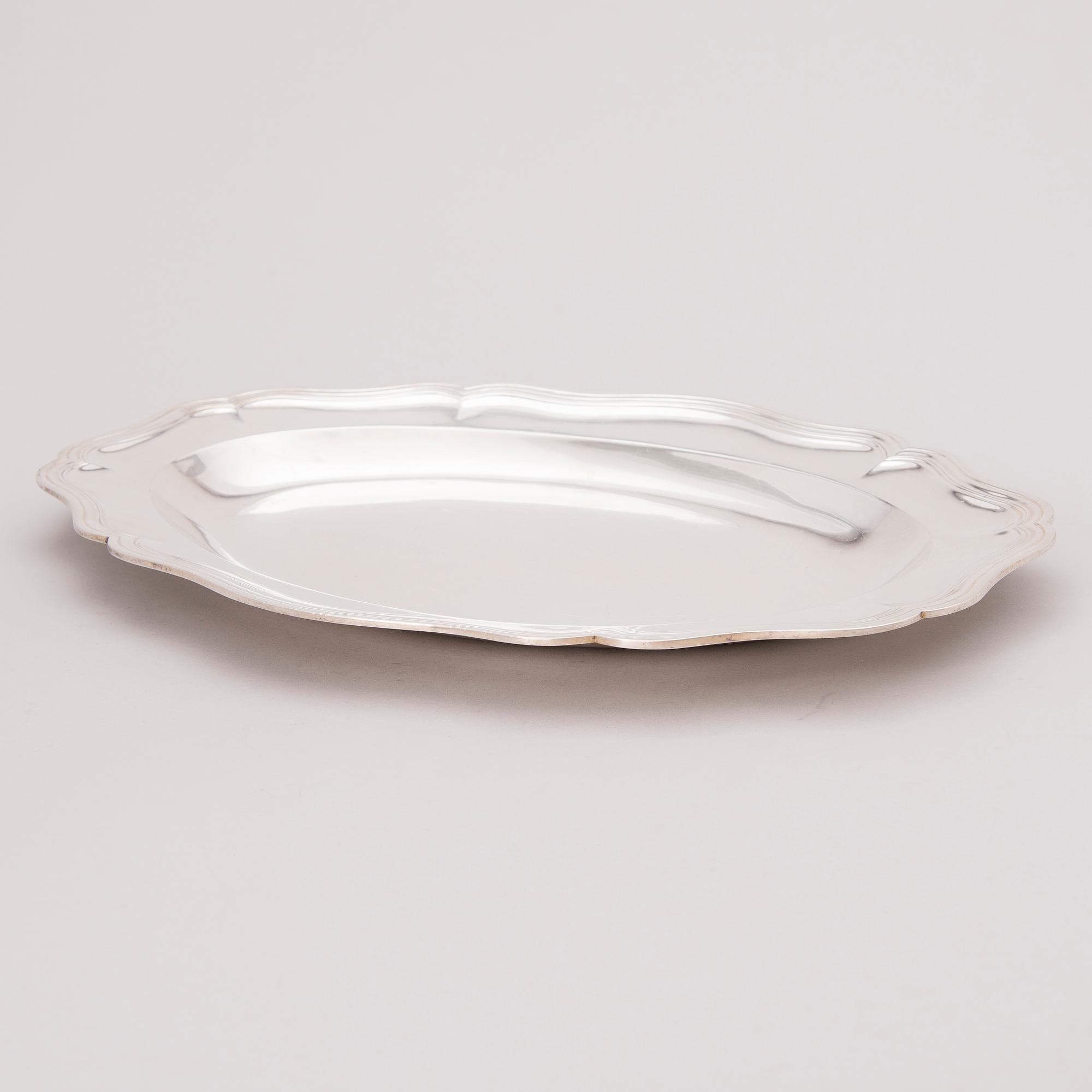 SERVERINGSFAT, silver, Johann Hues, Hamburg, 1700-talets slut.