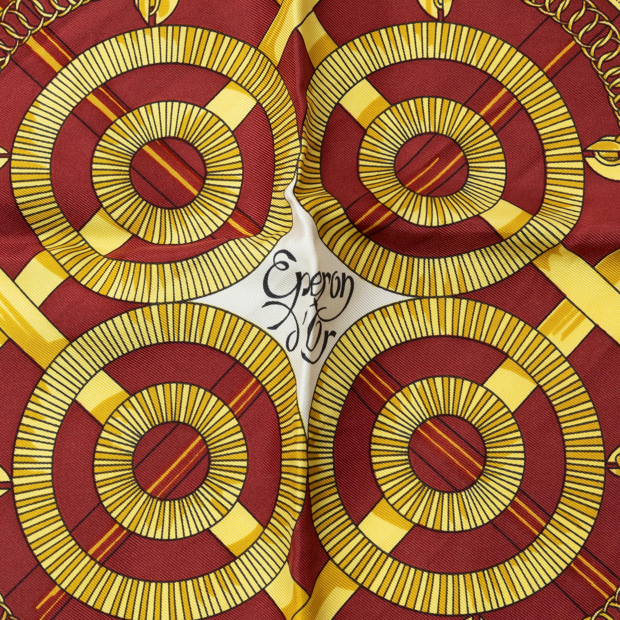 Hermès, scarf, "Eperon d'Or".